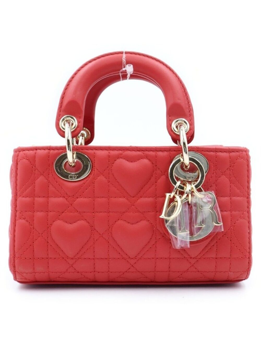 Dior Lady D-joy Micro Cannage Leather Gold 2-Way Shoulder Bag